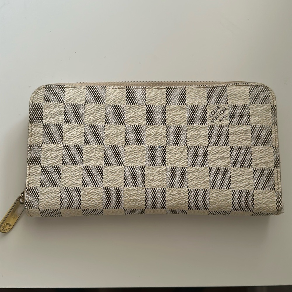 White LV monogram wallet
